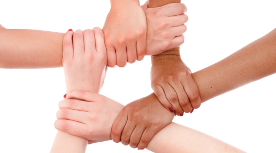 Hands ring teamwork