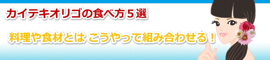 �J�C�e�L�I���S�̐H�i�Ƃ̑g�ݍ��킹�y�I�X�X���T�I�z